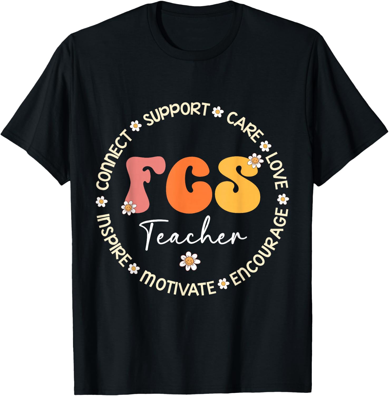 Cute FCS Teacher Squad Appreciation Week Back to School T-Shirt - T-Shirt | Black