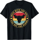 Bull Rider Cowboys Mess With The Bull You'll Get The Horns T-Shirt - T-Shirt | Black