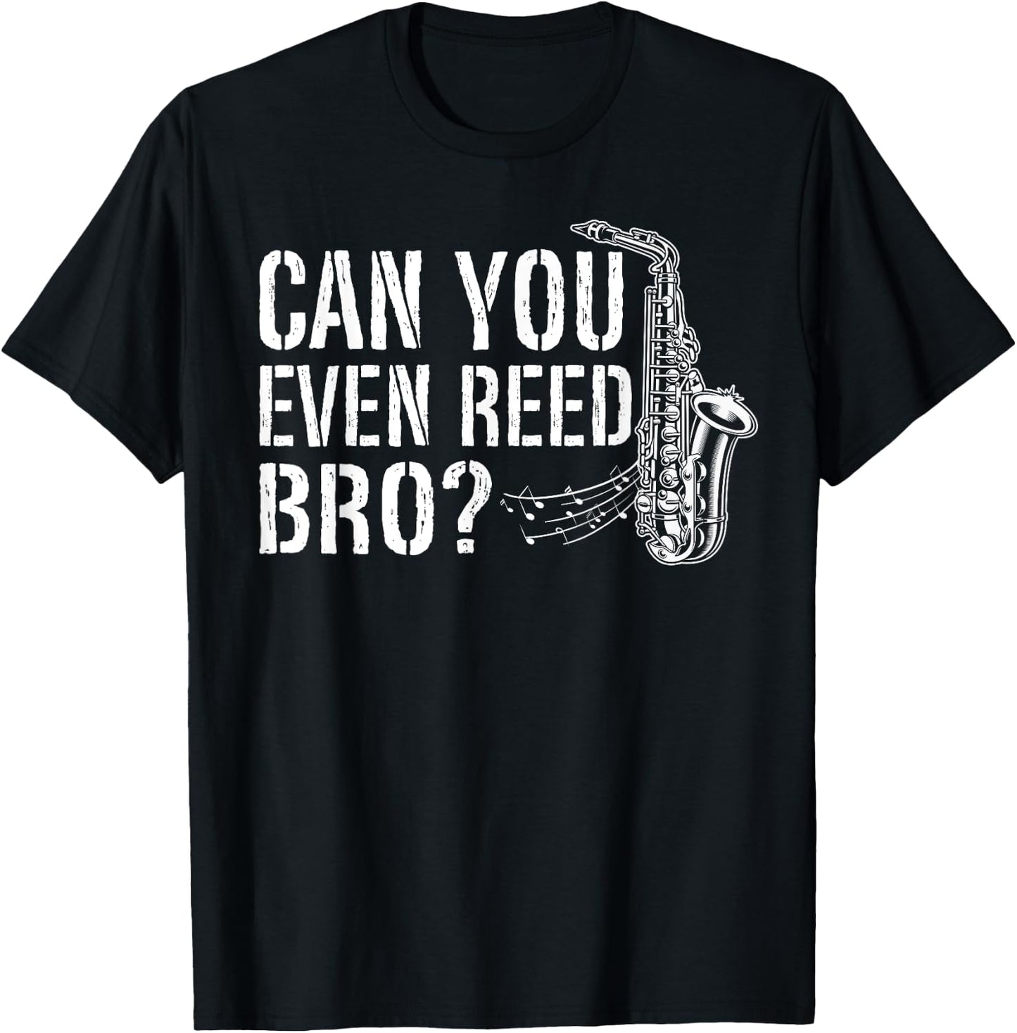 Funny Saxophone Design Women Saxophone Player Reed T-Shirt - T-Shirt | Black