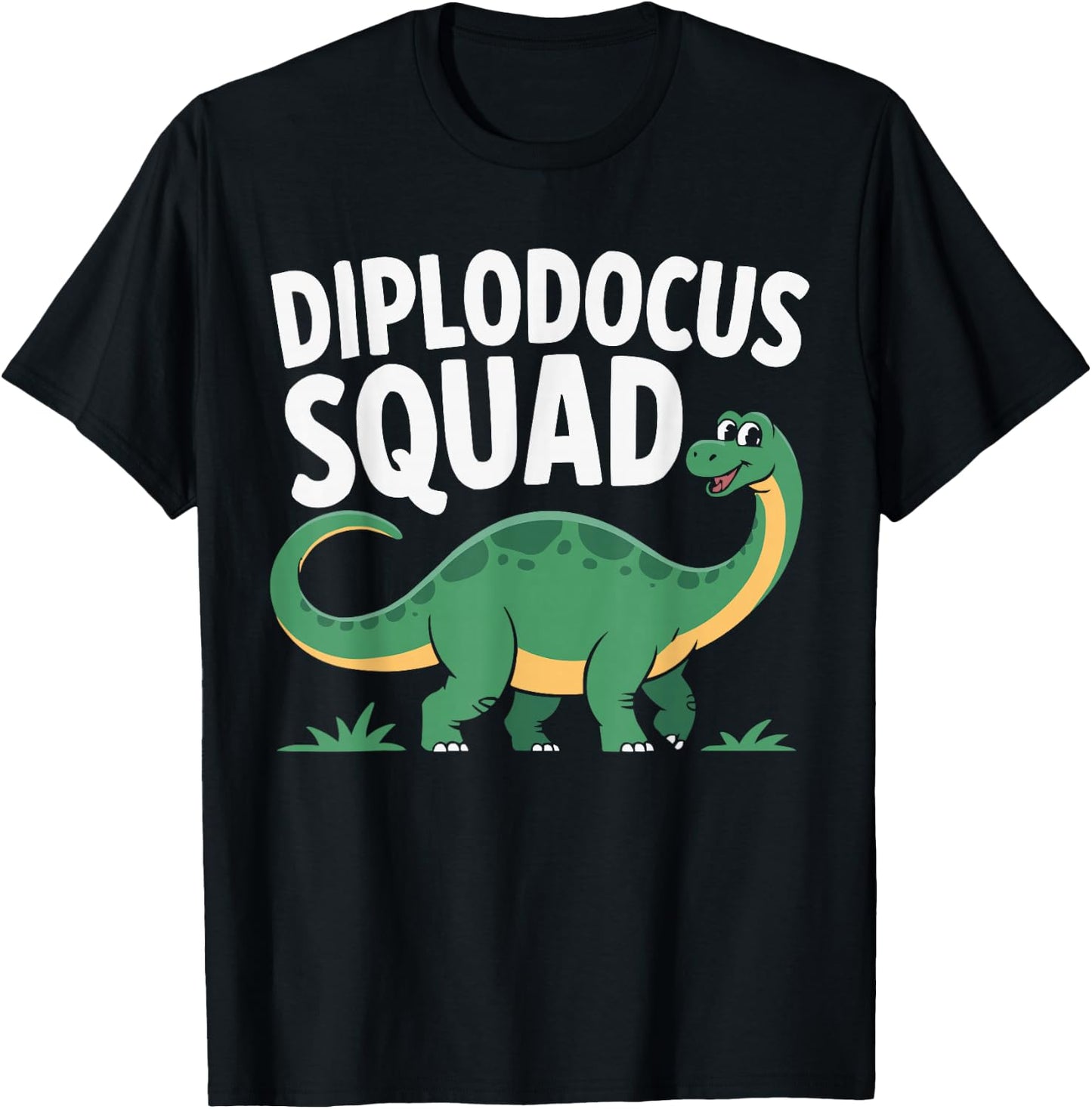 Diplodocus Dinosaur Paleontology Paleontologist Dino T-Shirt - T-Shirt | Black