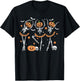 Ballet Pumpkin Skeleton Scary Halloween Men Women Boys Girl T-Shirt - T-Shirt | Black
