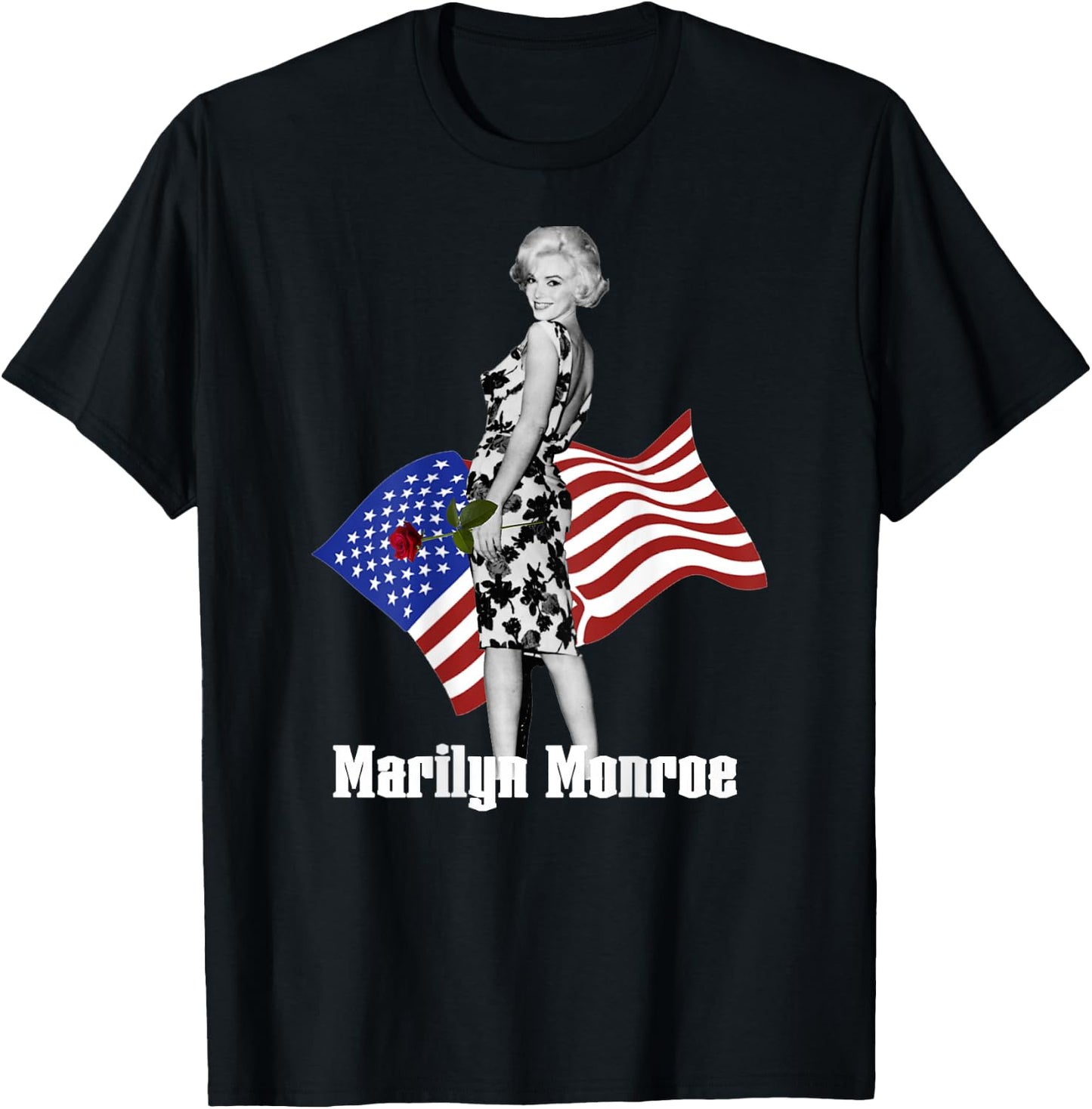 Marilyn Monroe_024_Back Printed T-Shirt - T-Shirt | Black