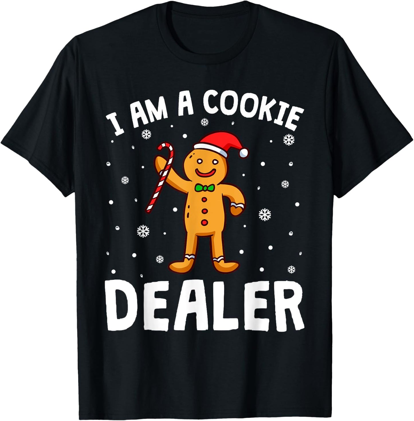 I'm A Cookie Dealer Christmas Seller Baking Crew Boys Girl T-Shirt - T-Shirt | Black