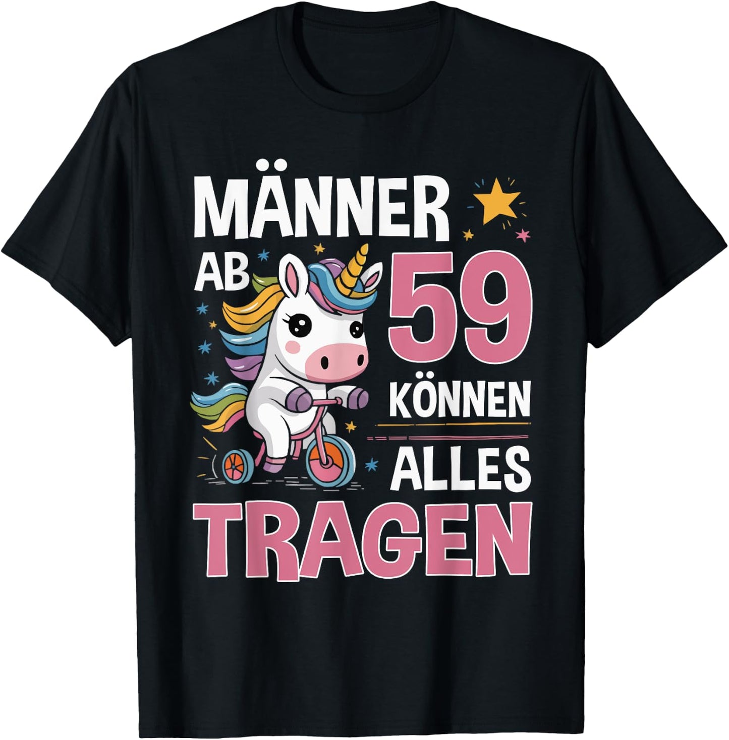 59th Birthday Man Men from 59 Years Funny Slogan T-Shirt - T-Shirt | Black