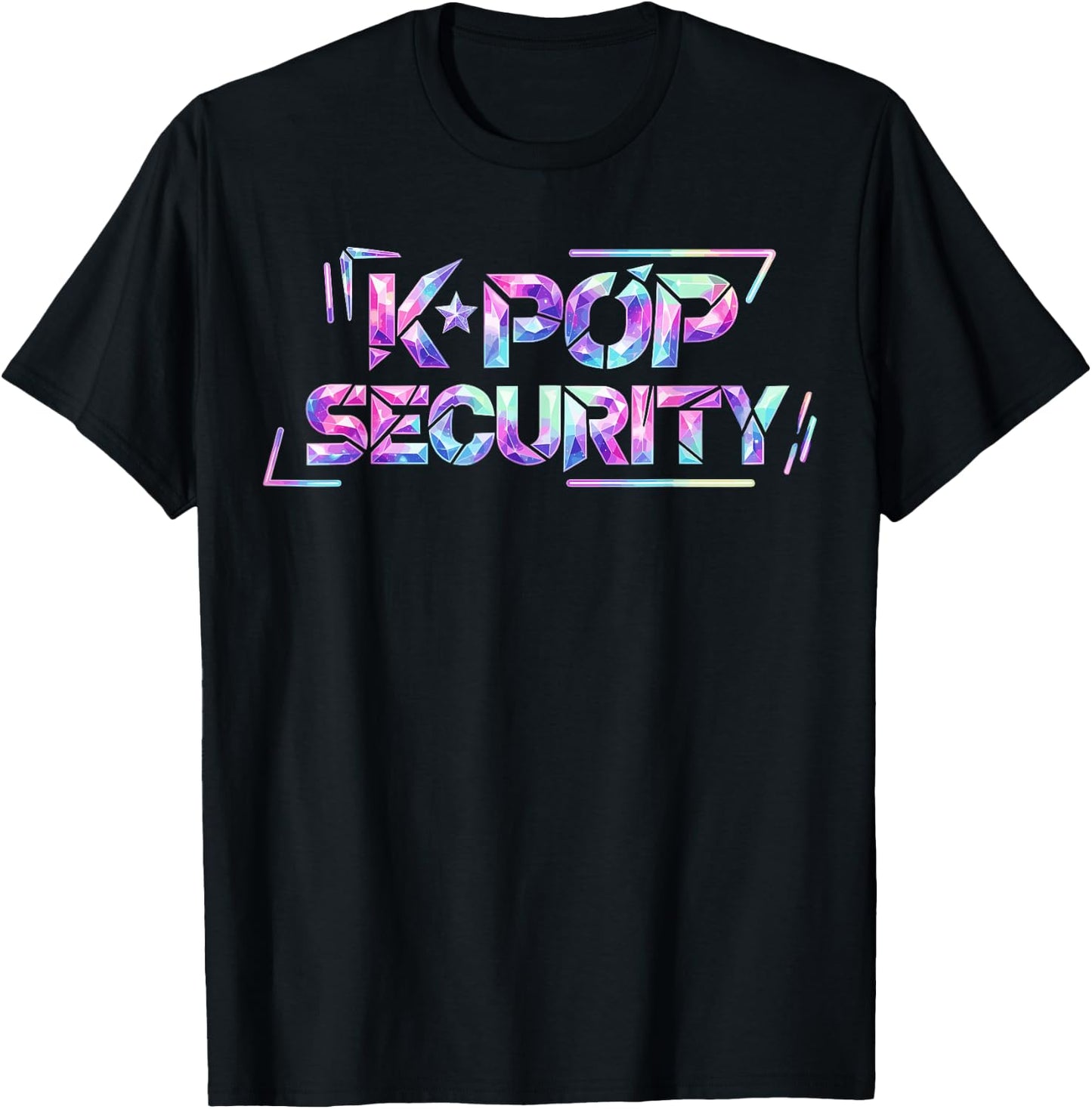 K-Pop Security Mom Dad Kids Funny Birthday Korean Music T-Shirt - T-Shirt | Black