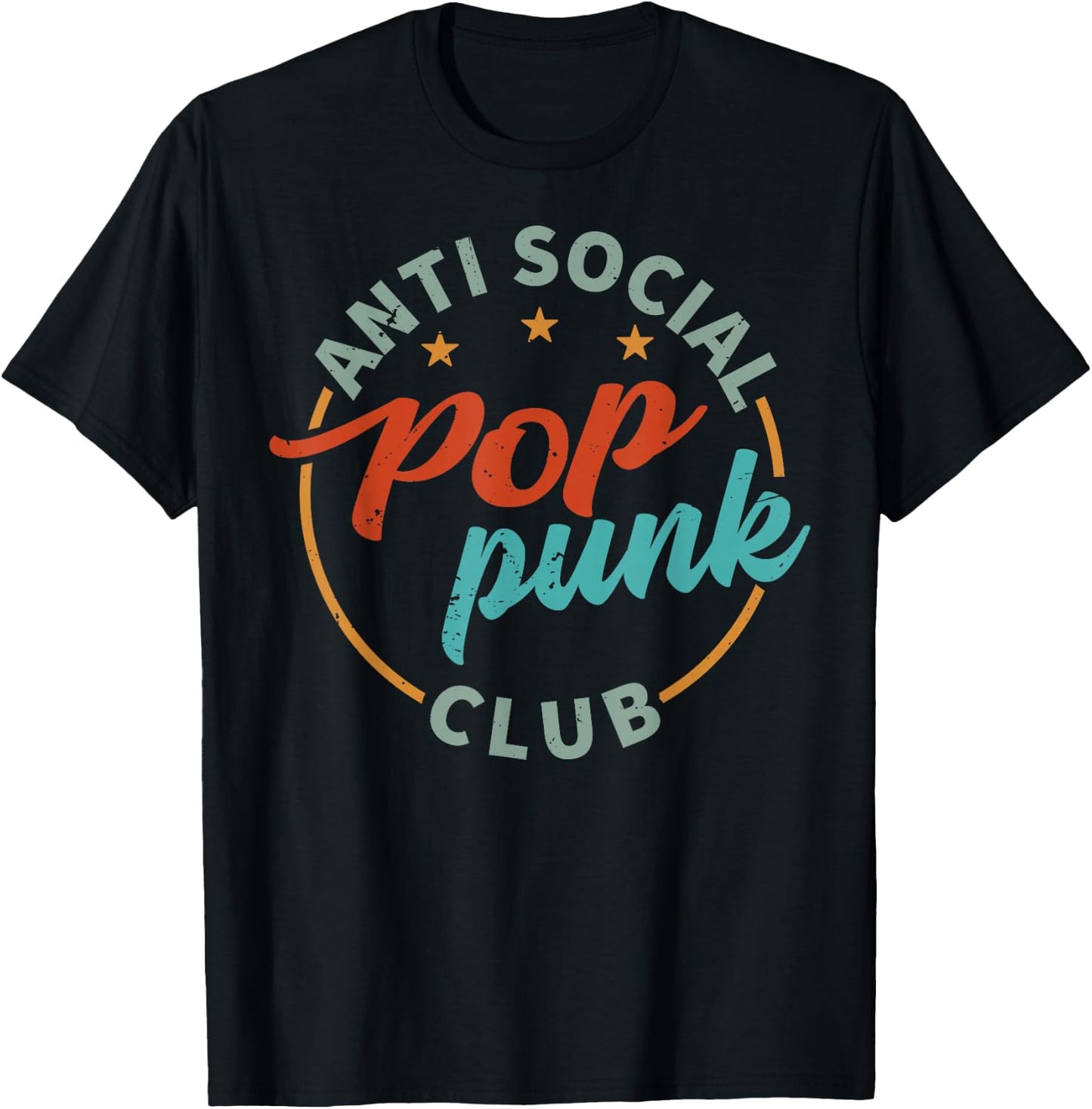 Anti Social Pop Punk Club T-Shirt - T-Shirt | Black