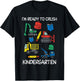 Construction Trucks Im Ready To Crush Kindergarten Boys Kids T-Shirt - T-Shirt | Black