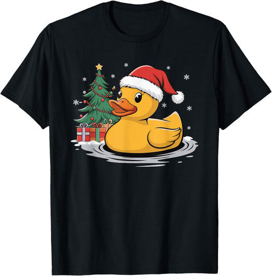 Rubber Duck Christmas T-Shirt - T-Shirt | Black