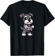Schnauzer I Love Grandpa Funny Dog Tattoo T-Shirt - T-Shirt | Black