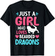 Just A Girl Who Loves Bearded Dragons T-Shirt - T-Shirt | Black
