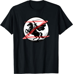 Zorro , grey, S T-Shirt - T-Shirt | Black