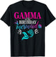 Gamma Of The Birthday Mermaid Family Matching Party Squad T-Shirt - T-Shirt | Black