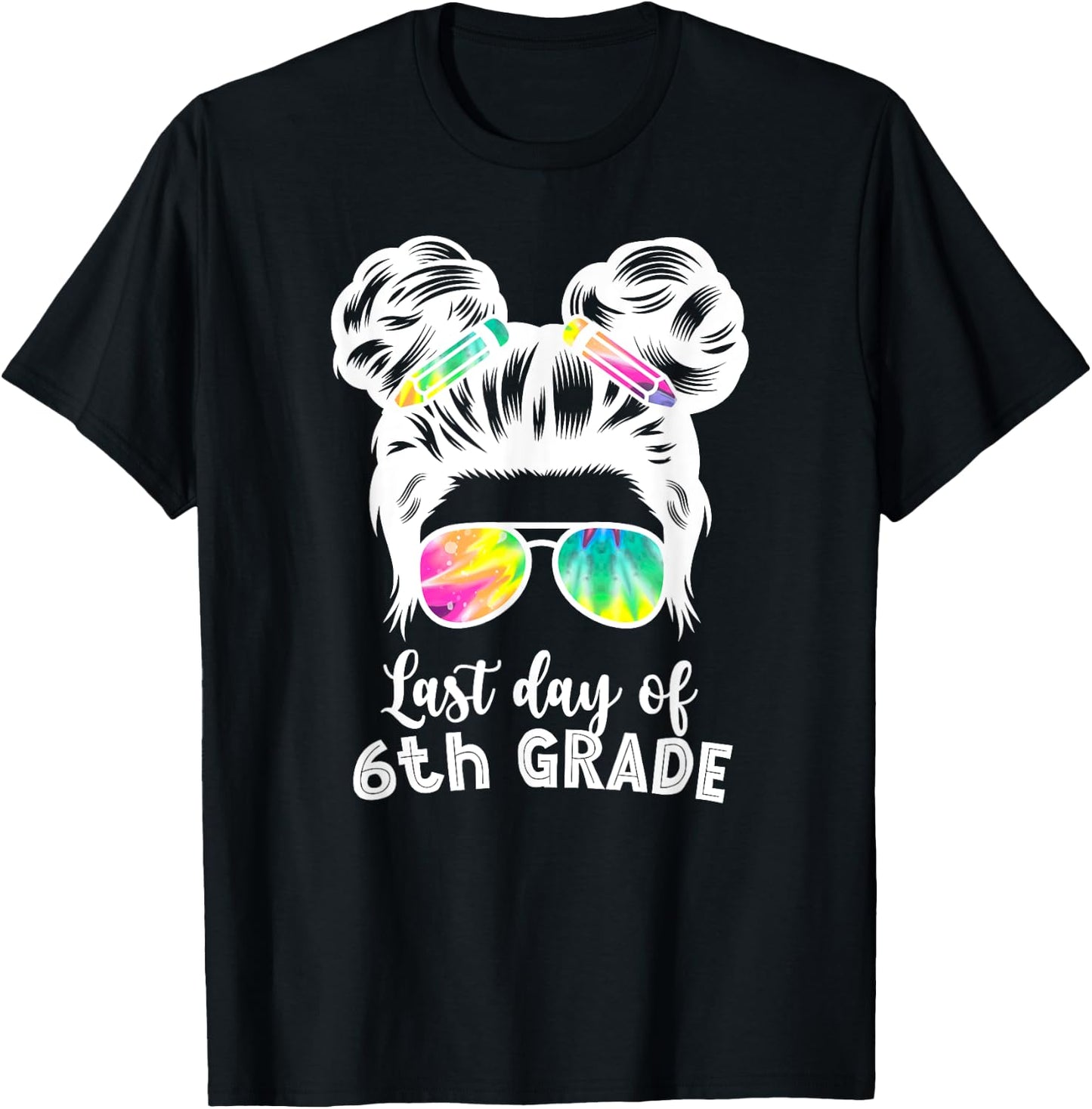 Last Day Of 6th Grade Groovy 6th Grade Last Day Of School T-Shirt - T-Shirt | Black