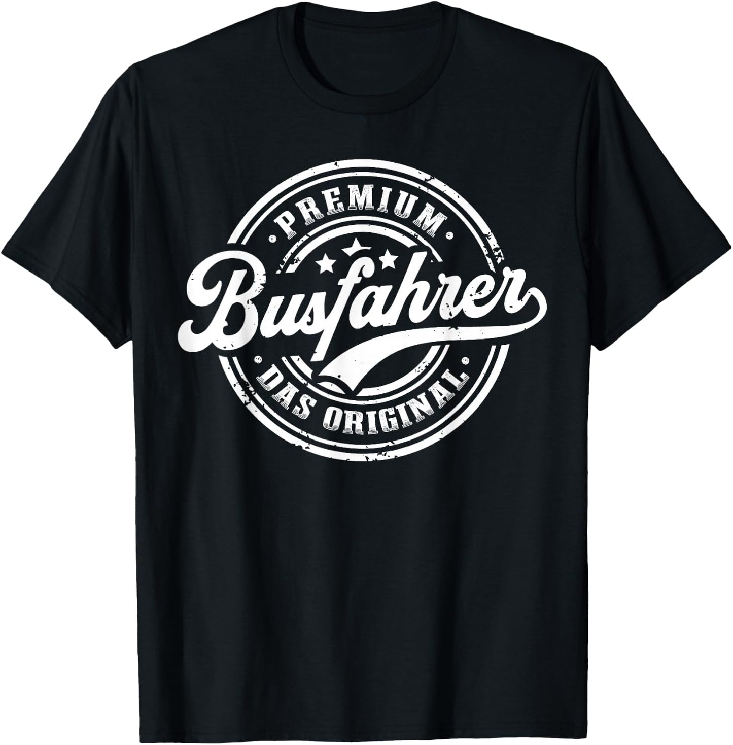 Bus Driver Original Line Bus Funny Bus Driver , black T-Shirt - T-Shirt | Black