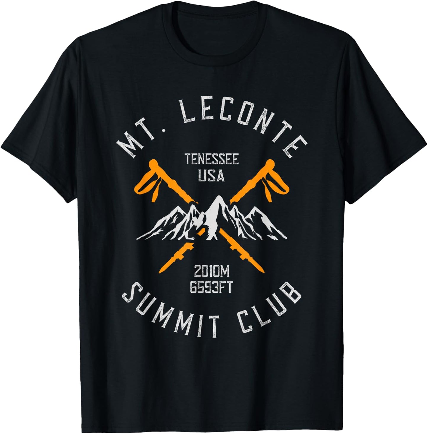 Mount LeConte Mountain Hiker Hiking T-Shirt - T-Shirt | Black
