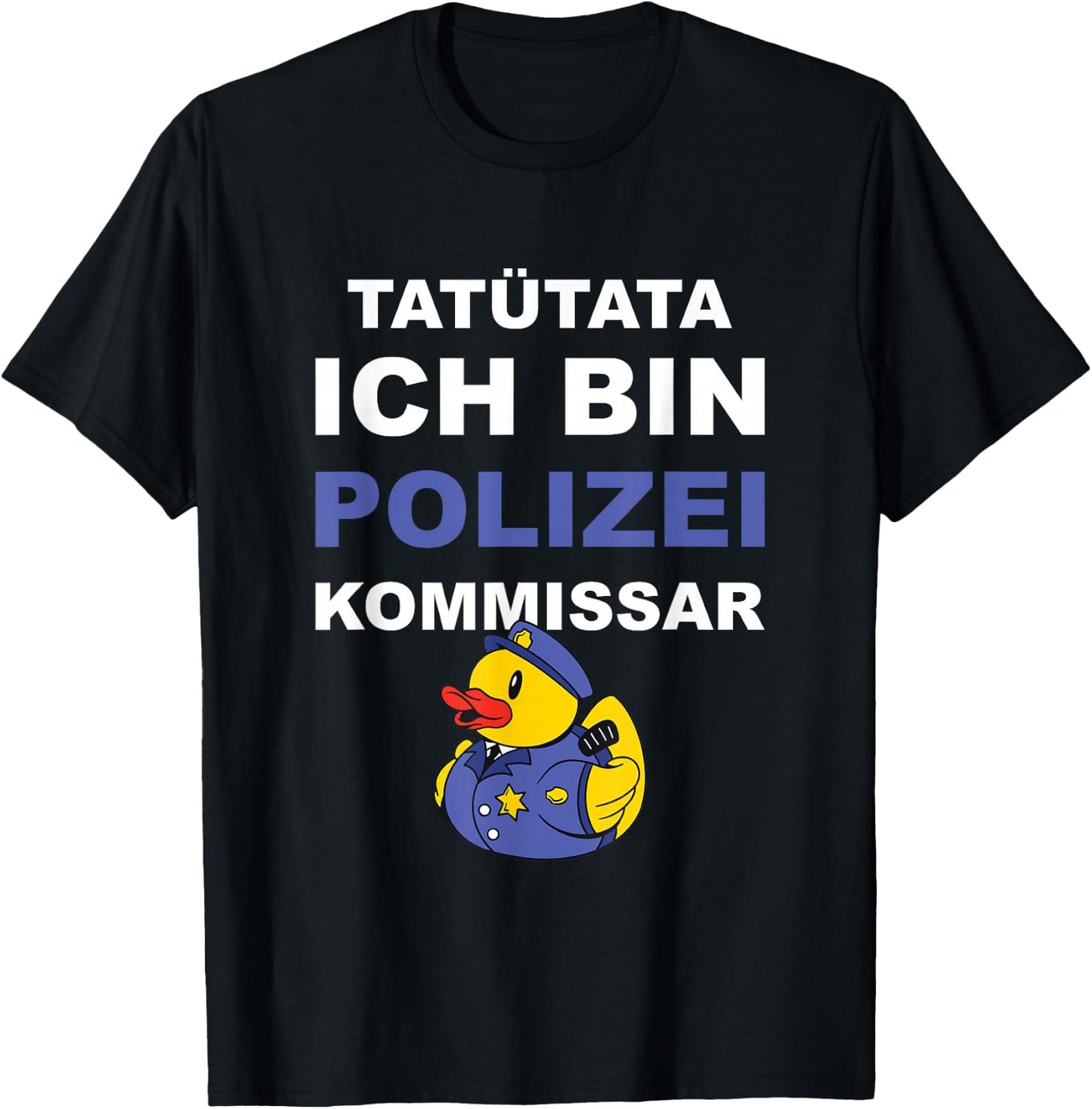 Police Commissioner Promotion , black, s T-Shirt - T-Shirt | Black
