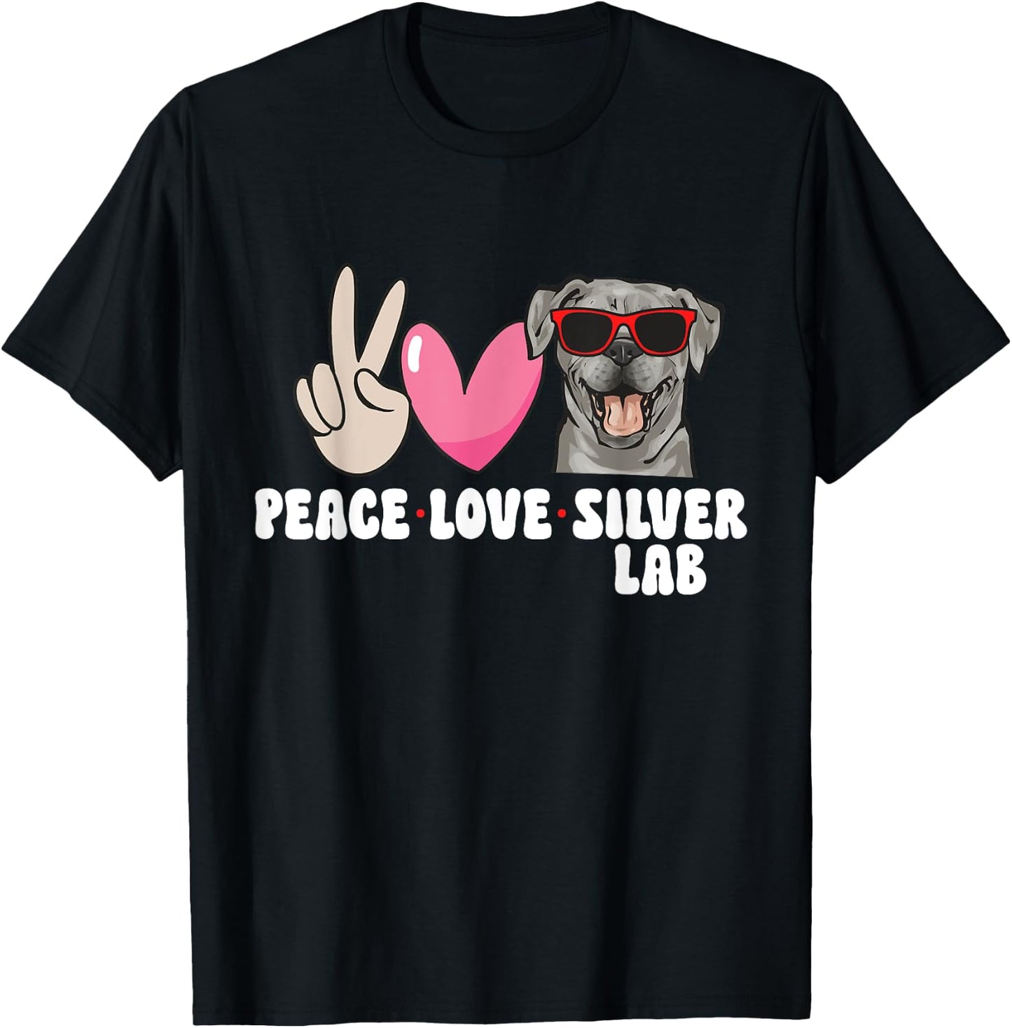 Silver Labrador Retriever Silver Lab T-Shirt - T-Shirt | Black