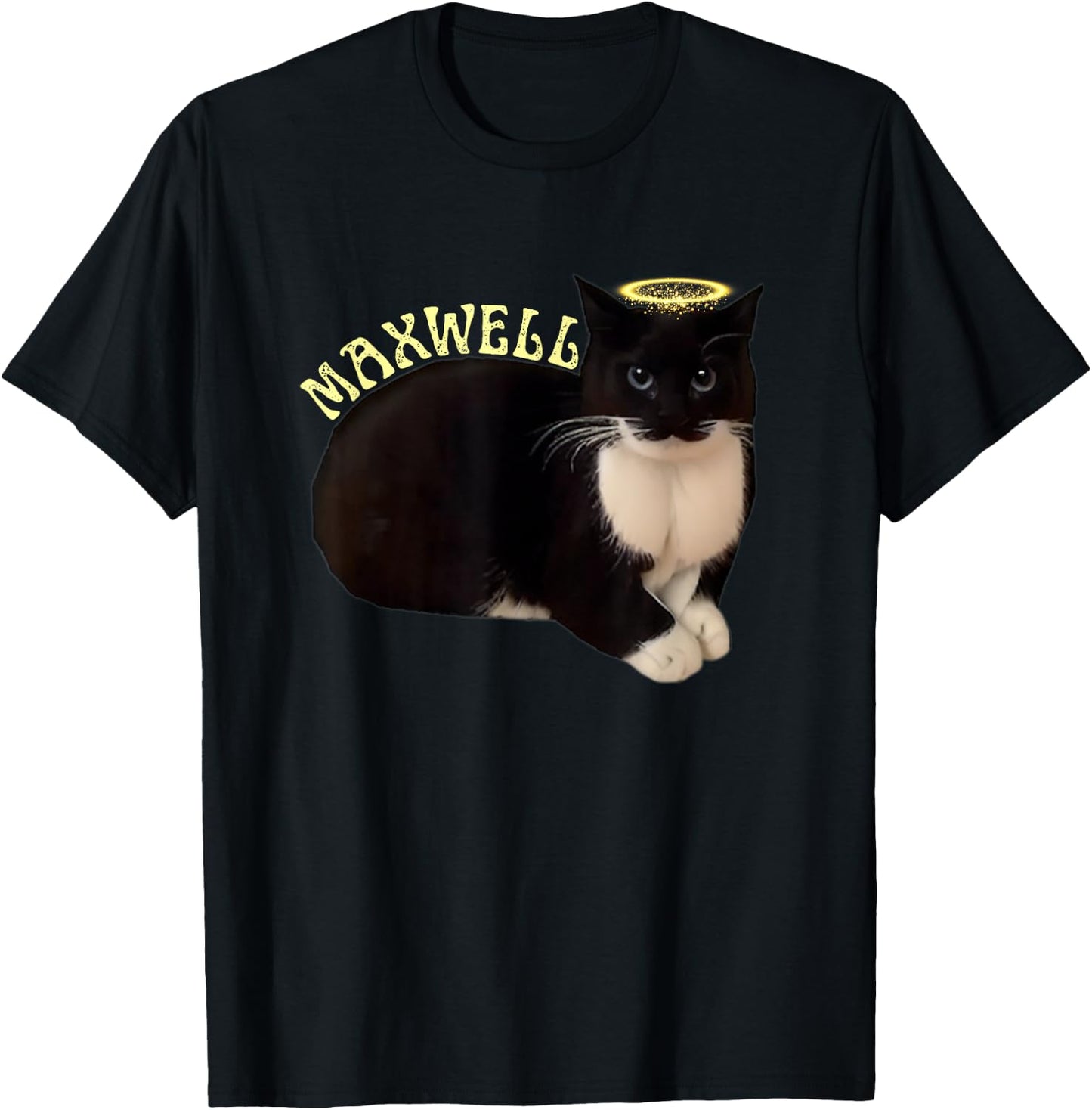 Funny Spinning Cat Maxwell The Tuxedo Cat Meme Women Girls Kids T-Shirt - T-Shirt | Black