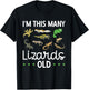 Children's Reptile Lizard Birthday T-Shirt - T-Shirt | Black