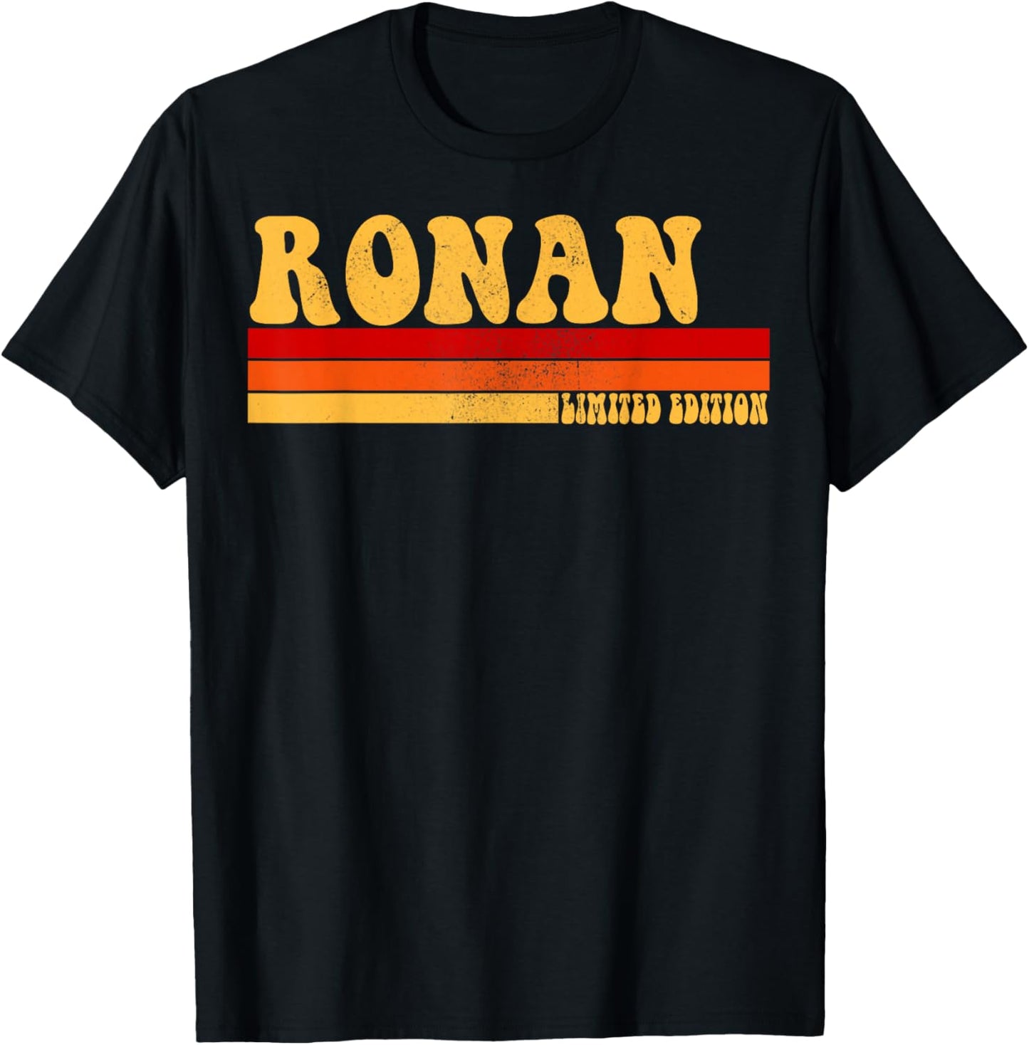 RONAN Name Personalized Idea Men Retro Vintage RONAN T-Shirt - T-Shirt | Black