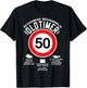 TEMPO 50 YEARS GENTLE TREATING OLDTIMER 50th BIRTHDAY , black T-Shirt - T-Shirt | Black