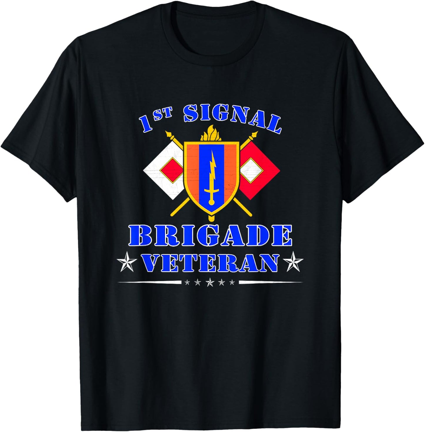 1st Signal Brigade Veteran US Army Signal Corp Veteran T-Shirt - T-Shirt | Black