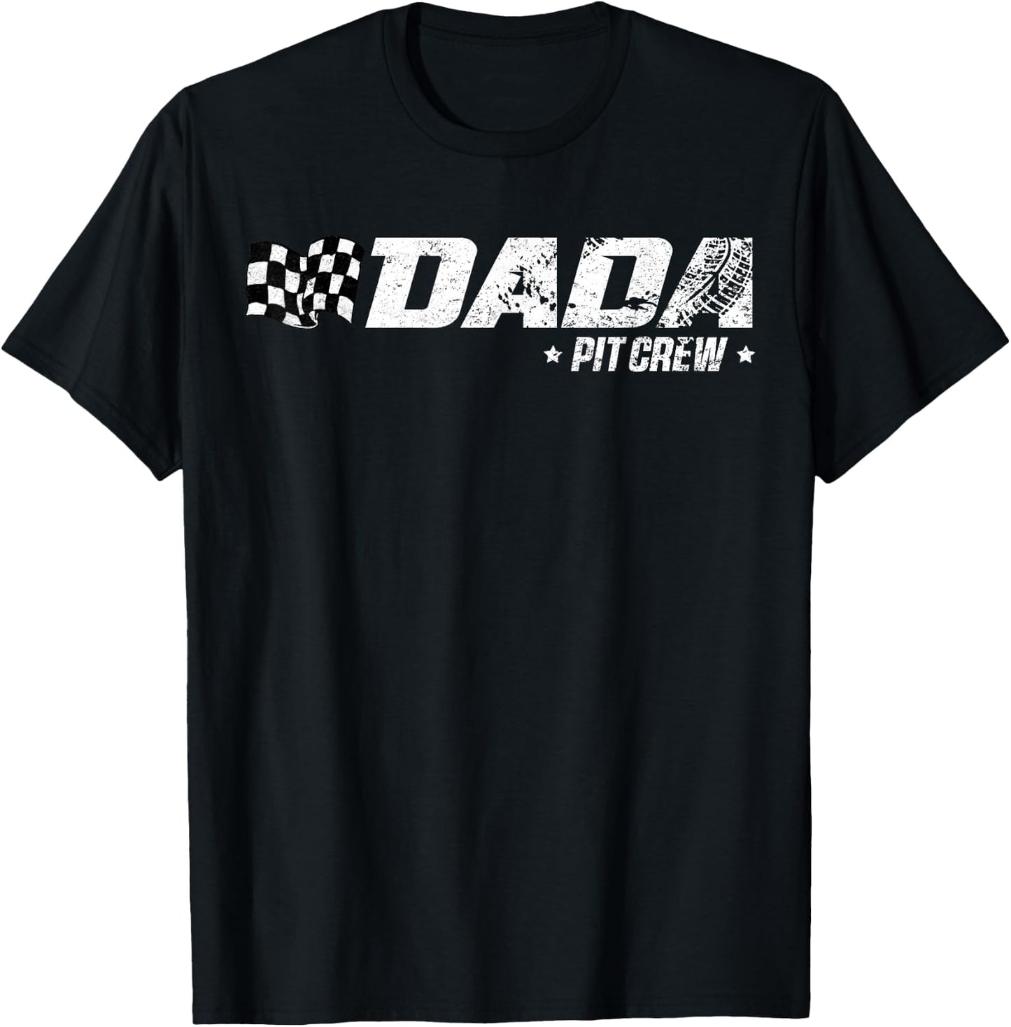 Dada Pit Crew Race Car Birthday Family Racing T-Shirt - T-Shirt | Black