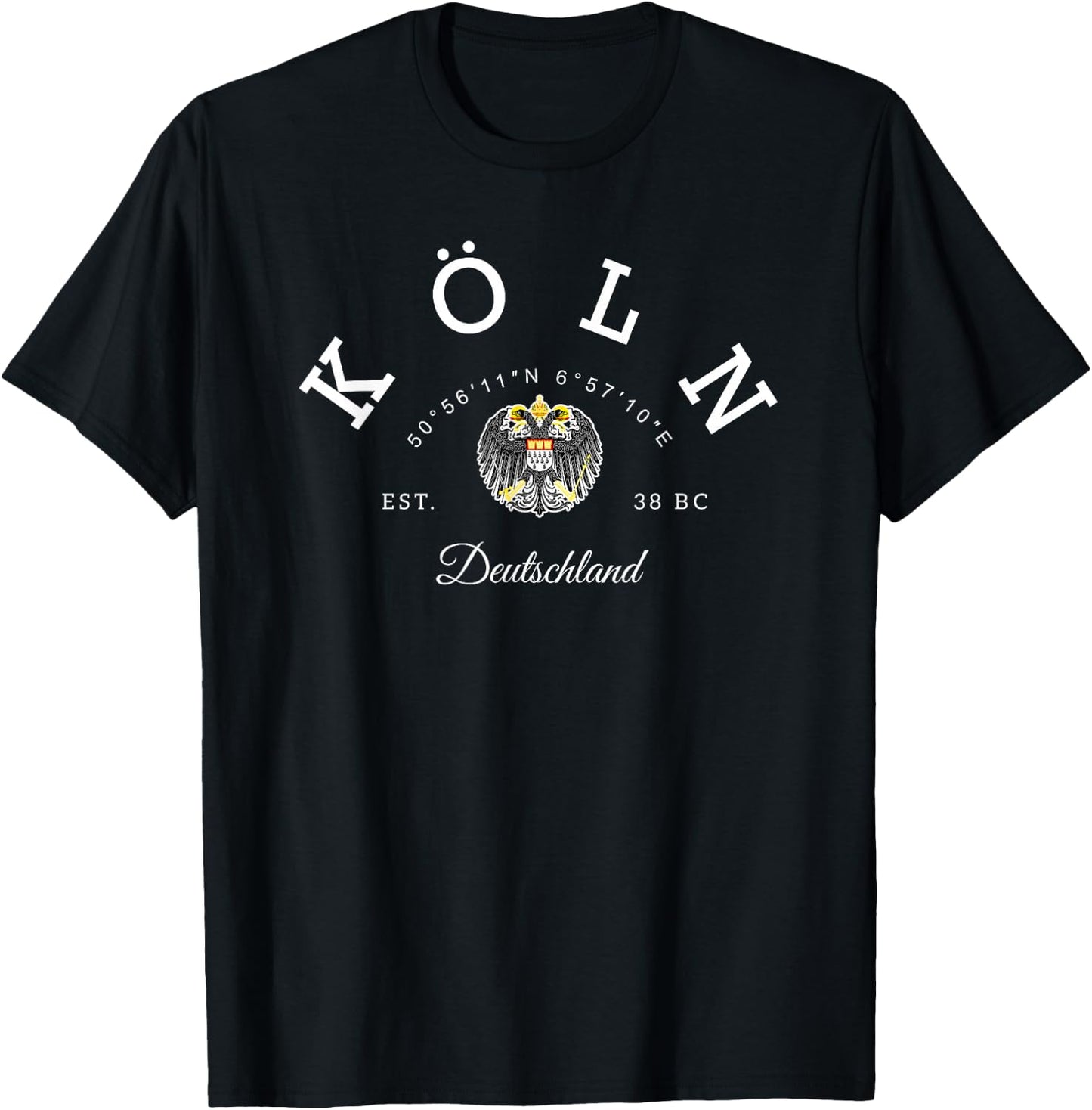 Koln Germany family trip Koln gift, Koln trip, Germany Koln T-Shirt - T-Shirt | Black