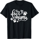 Cute Fur Mama Women Mothers Day | Pets T-Shirt - T-Shirt | Black