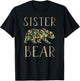 Sister Bear Camo I Family Matching Camouflage T-Shirt - T-Shirt | Black