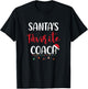 Santa's Favorite Coach Pajama Xmas Christmas T-Shirt - T-Shirt | Black