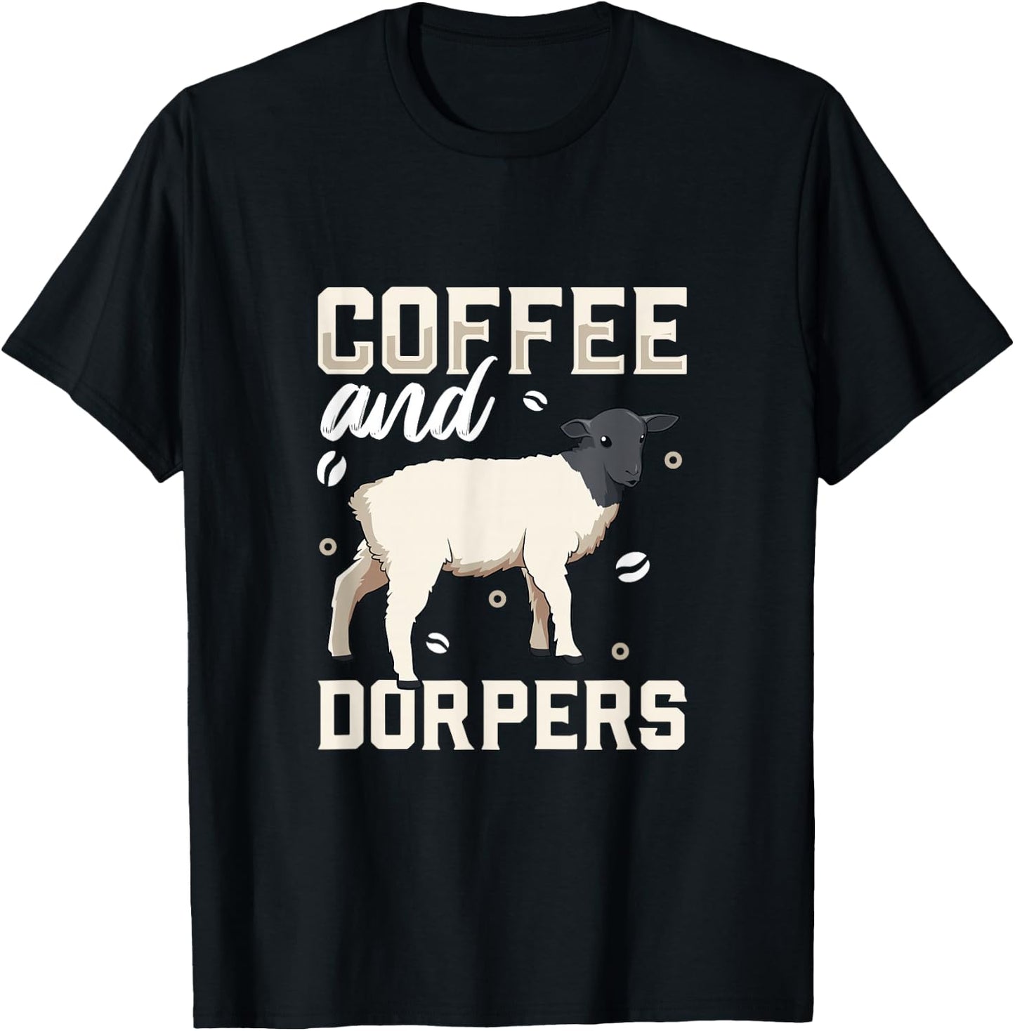 Coffee and sheep - Dorper T-Shirt - T-Shirt | Black