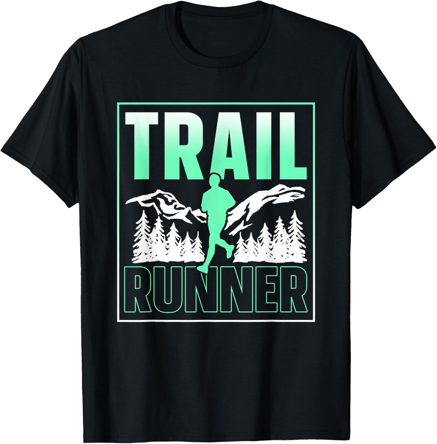 Trail Runner Run Trails Running T-Shirt - T-Shirt | Black