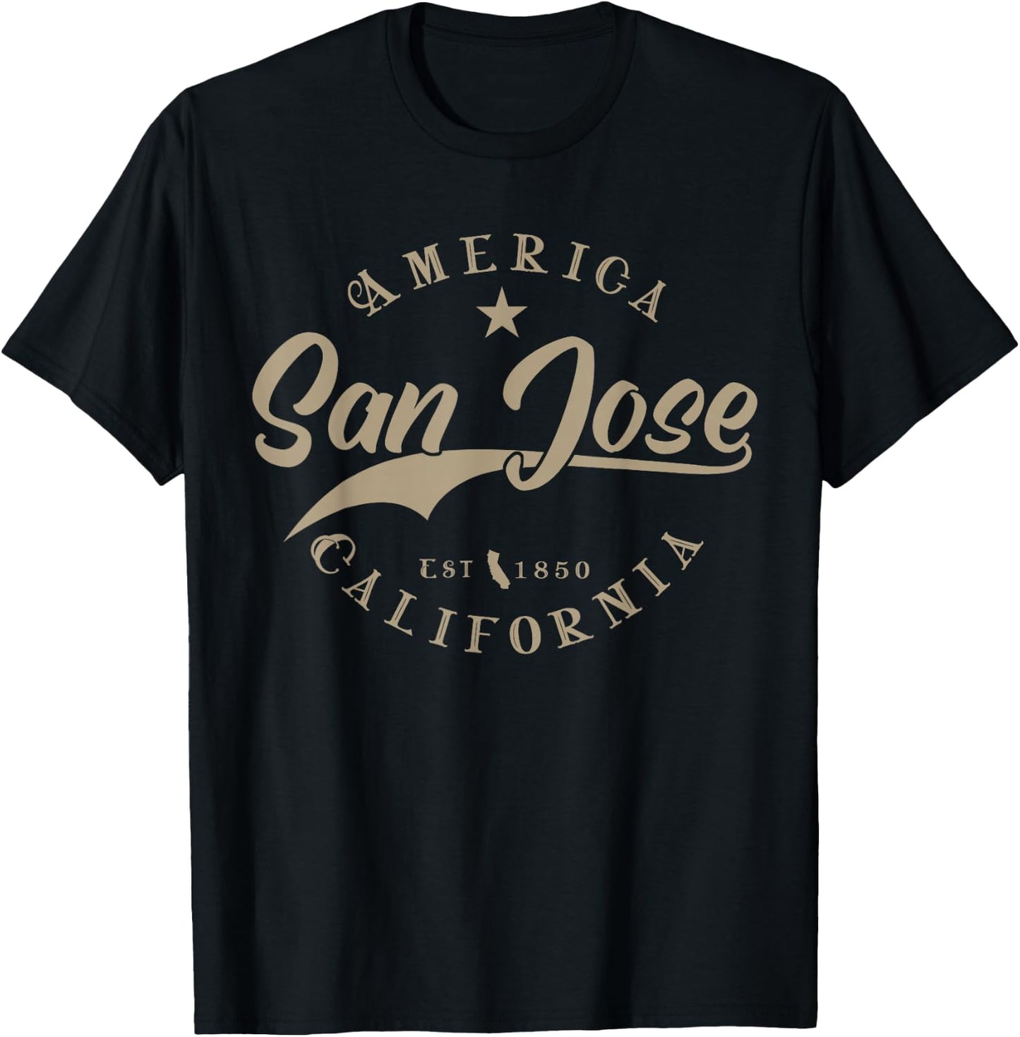 San Jose CA | California T-Shirt - T-Shirt | Black