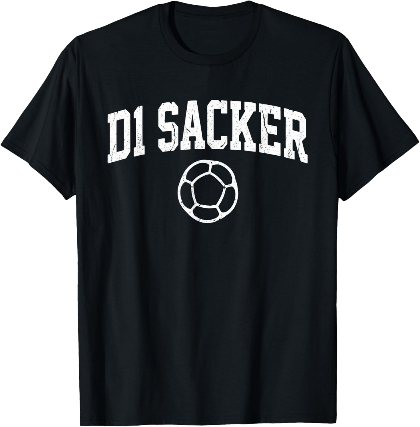 D1 Sacker Funny Hacky Sack T-Shirt - T-Shirt | Black