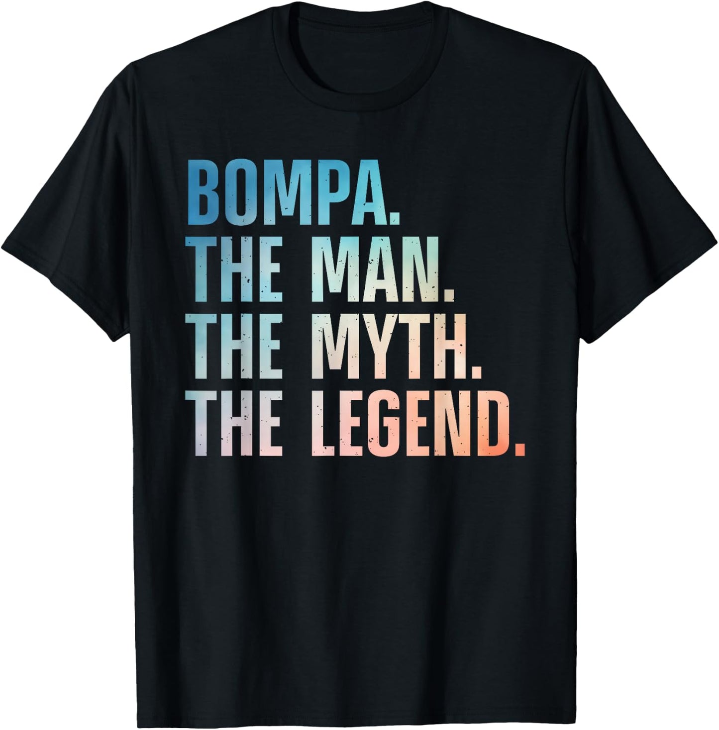 Bompa Design For Grandpa Grandfather From Grandkids Bompa T-Shirt - T-Shirt | Black