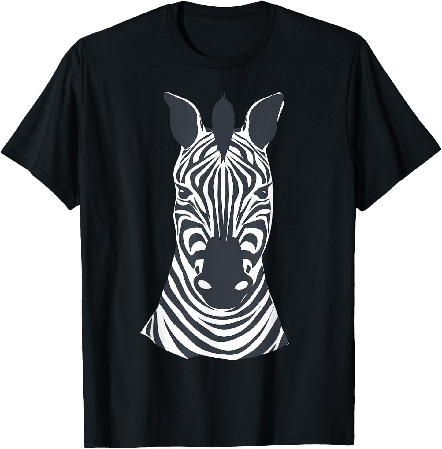 DIY Fancy Dress Kids Zebra Face Costume Boys Girls Child , black T-Shirt - T-Shirt | Black