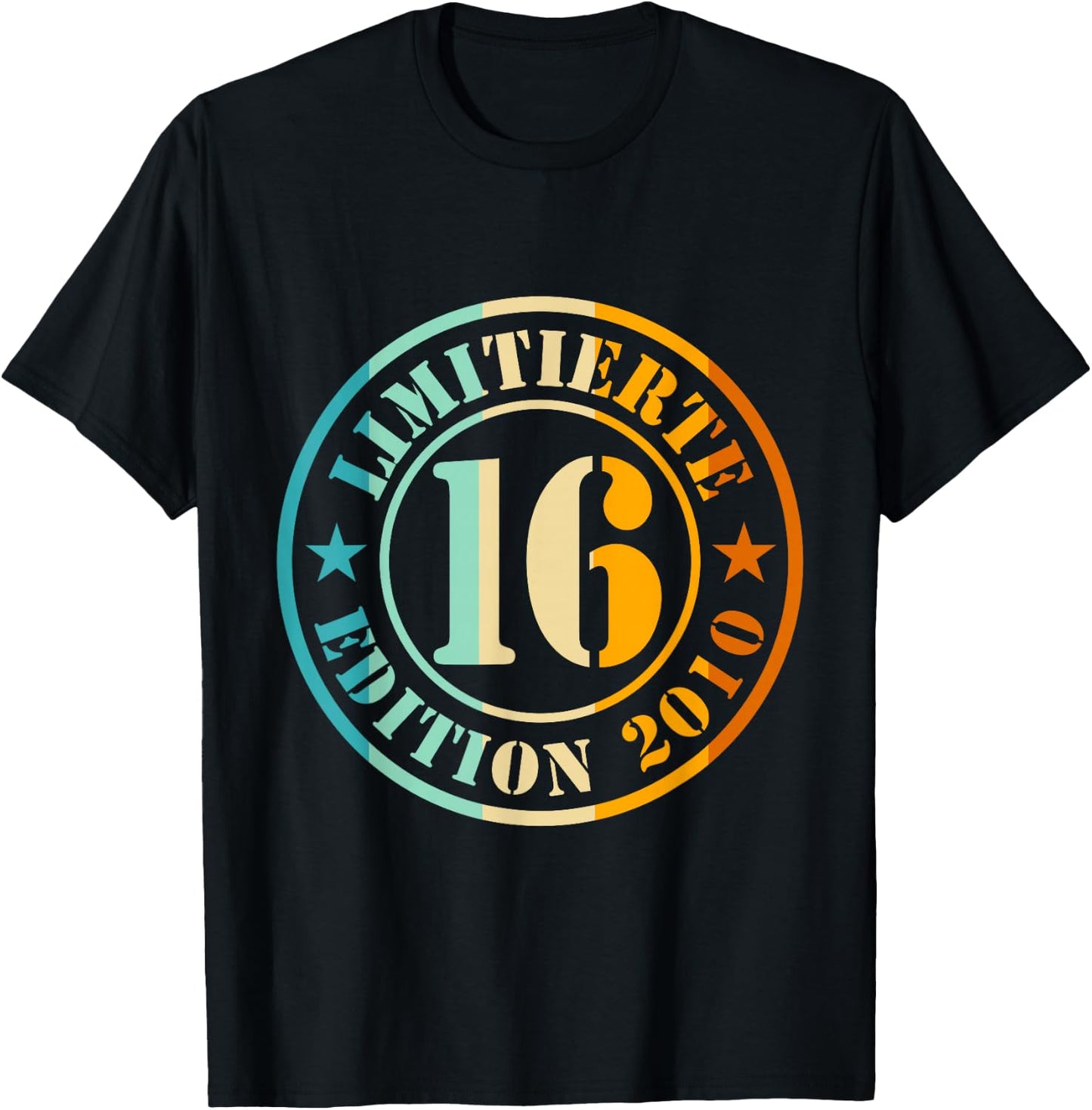 16. Geburtstag Junge Mädchen Limited Edition 2016 Jahre T-Shirt - T-Shirt | Black