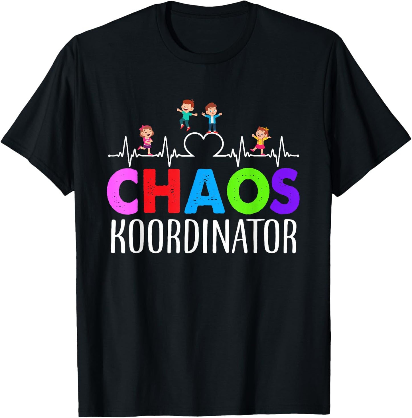 Chaos Coordinator Educator Funny Motif T-Shirt - T-Shirt | Black