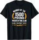 1500 Pound Club Shirt Strong Men and Women Gym T-Shirt - T-Shirt | Black