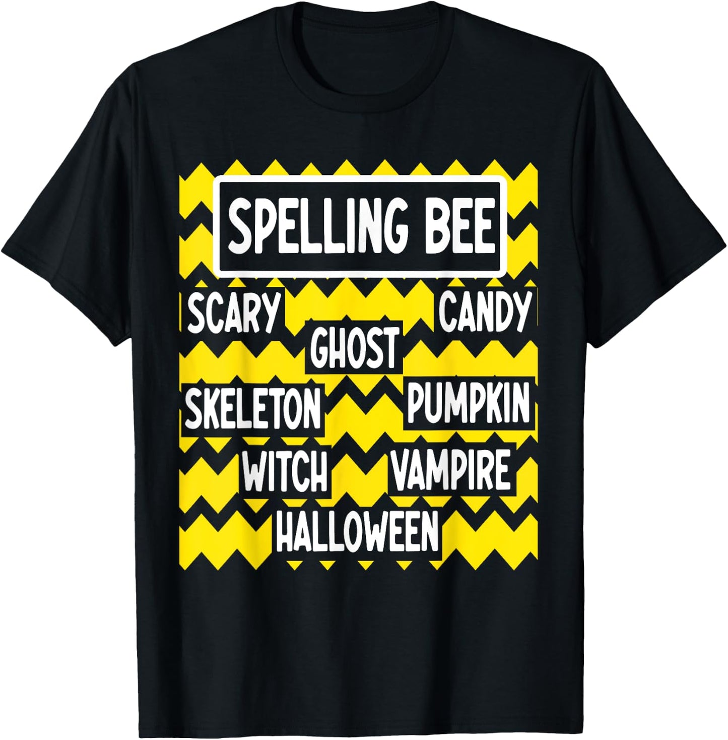 Halloween Costume Pun for Funny Teachers spelling bee T-Shirt - T-Shirt | Black