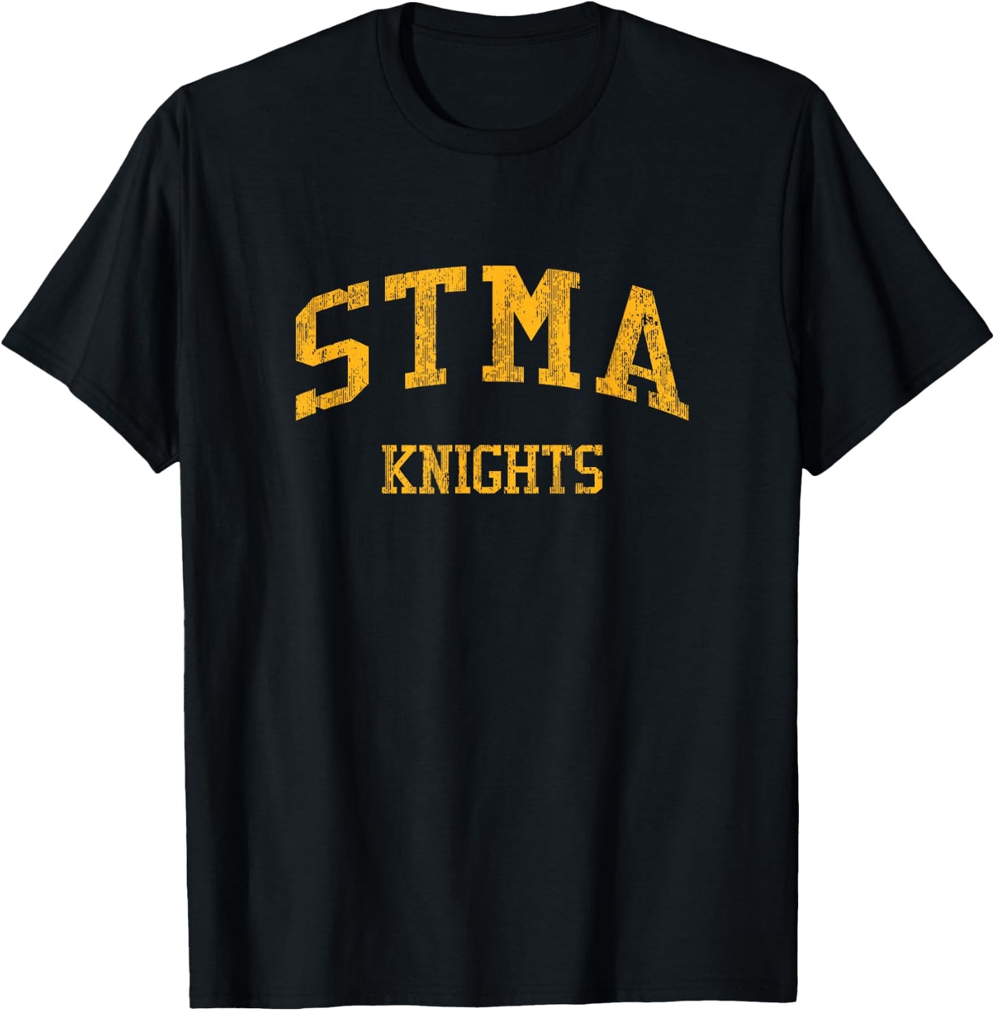 STMA High School HS Saint Michael MN Vintage Sports T-Shirt - T-Shirt | Black