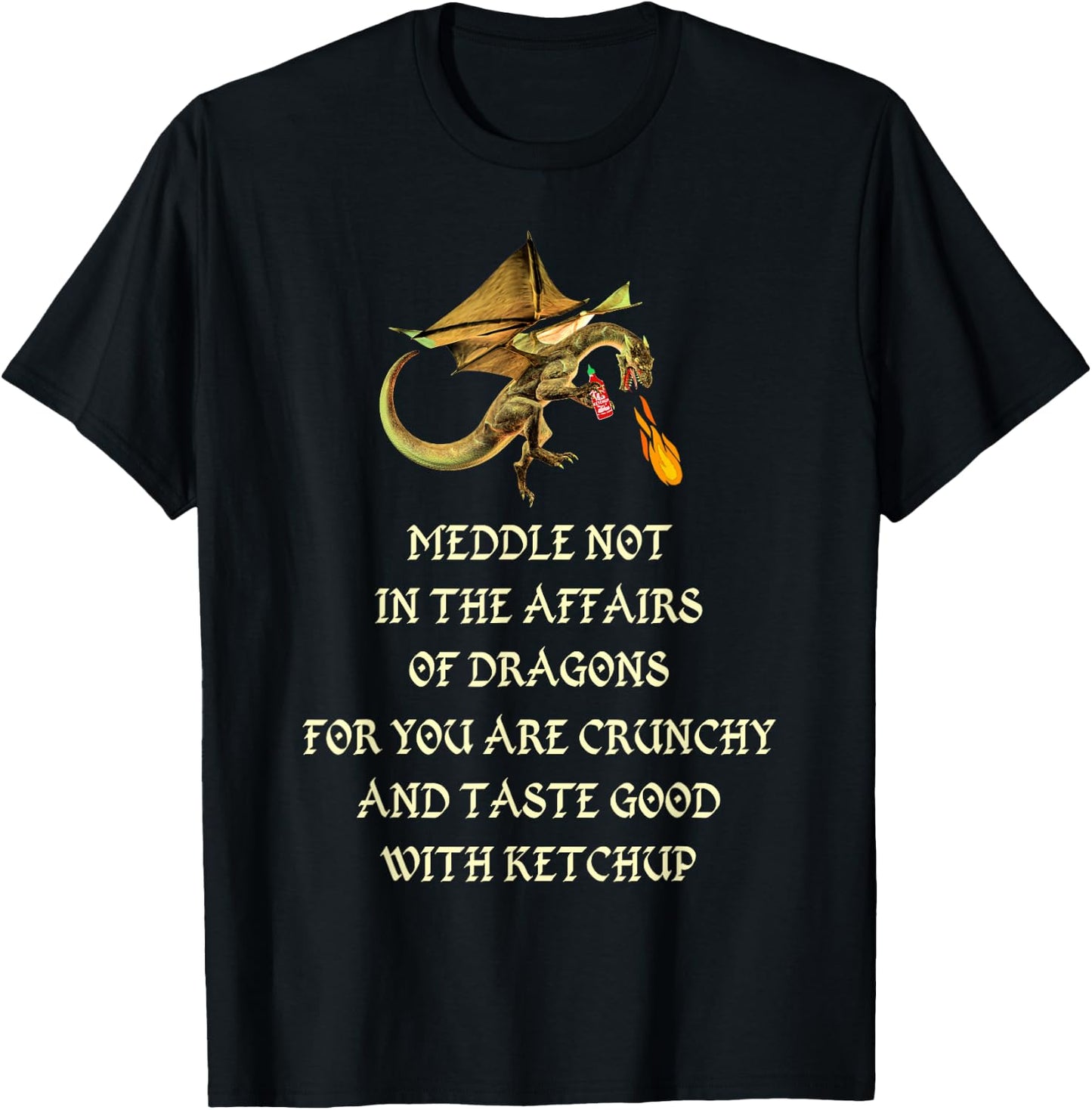 Meddle Not In The Affairs Of Dragons T-Shirt - T-Shirt | Black