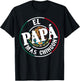 El Papa Mas Chingon Mexican Dad Spanish Funny Fathers Day T-Shirt - T-Shirt | Black