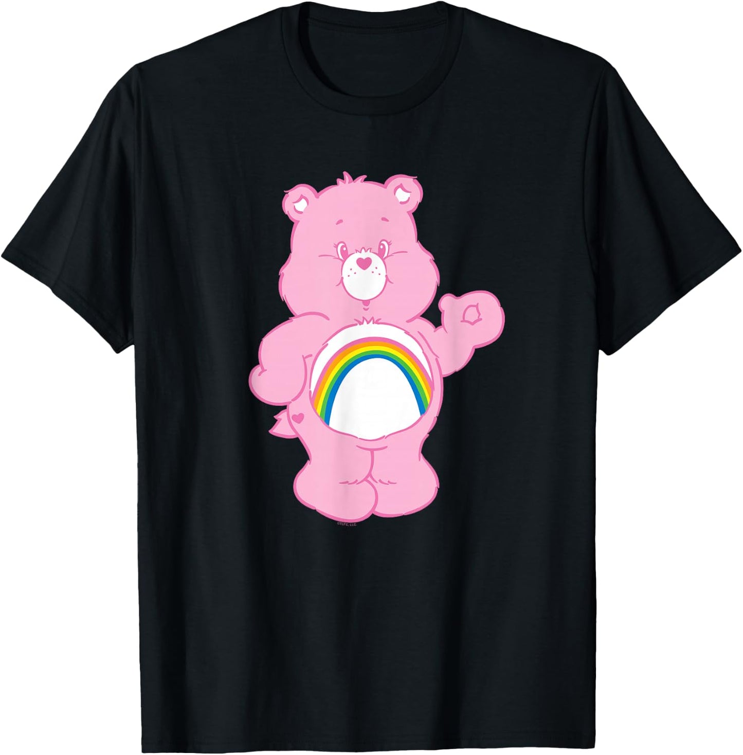 Care Bears Cheer Bear Cute Retro Cartoon T-Shirt - T-Shirt | Black