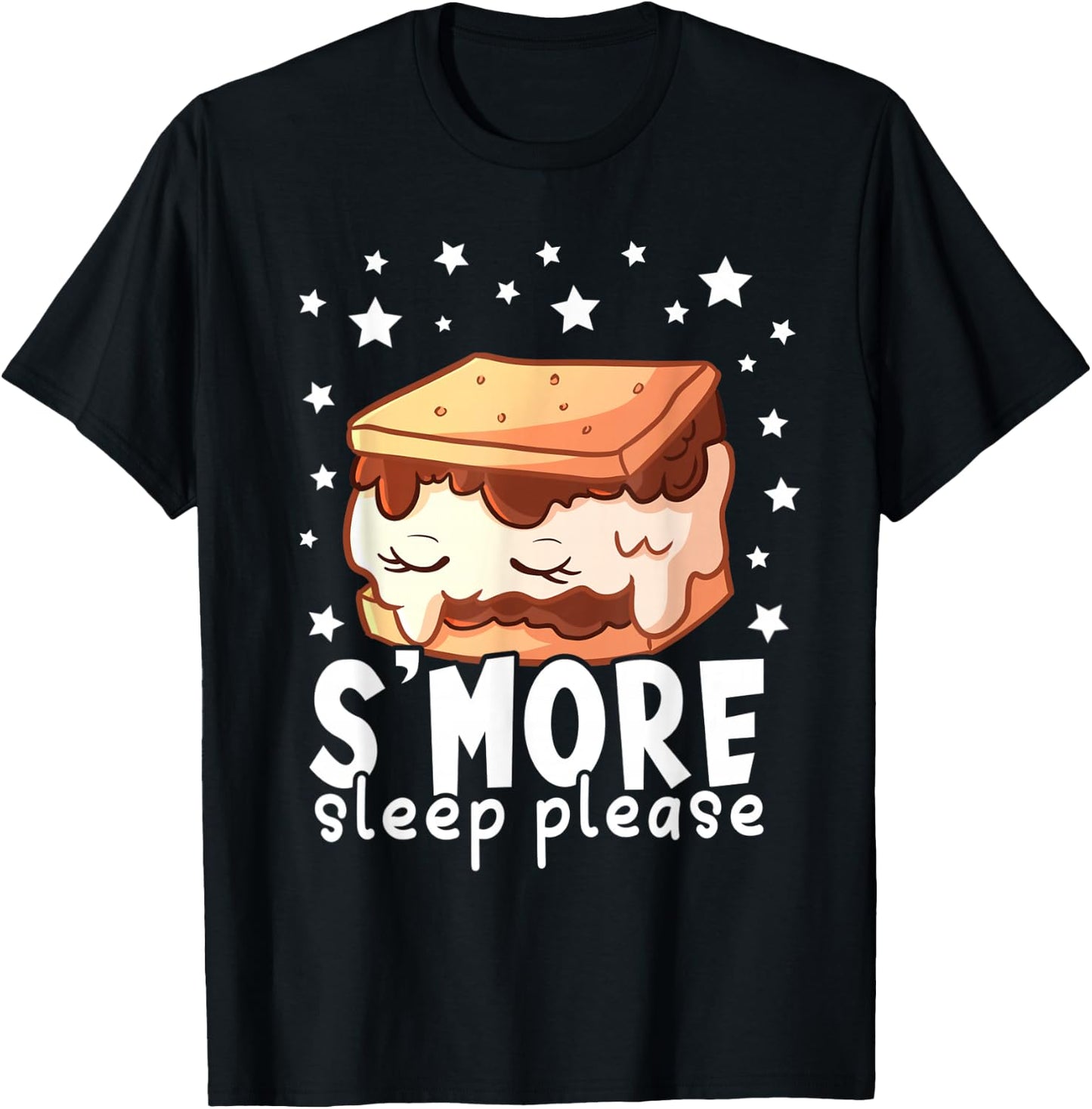 S'More Sleep I Marshmallow Pajamas for Boys Girls Camping T-Shirt - T-Shirt | Black