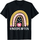 Kindergarten Teacher Leopard Rainbow Teacher Back to School T-Shirt - T-Shirt | Black