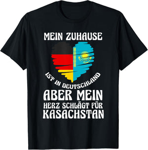 Kasachstan Deutschland T-Shirt - T-Shirt | Black