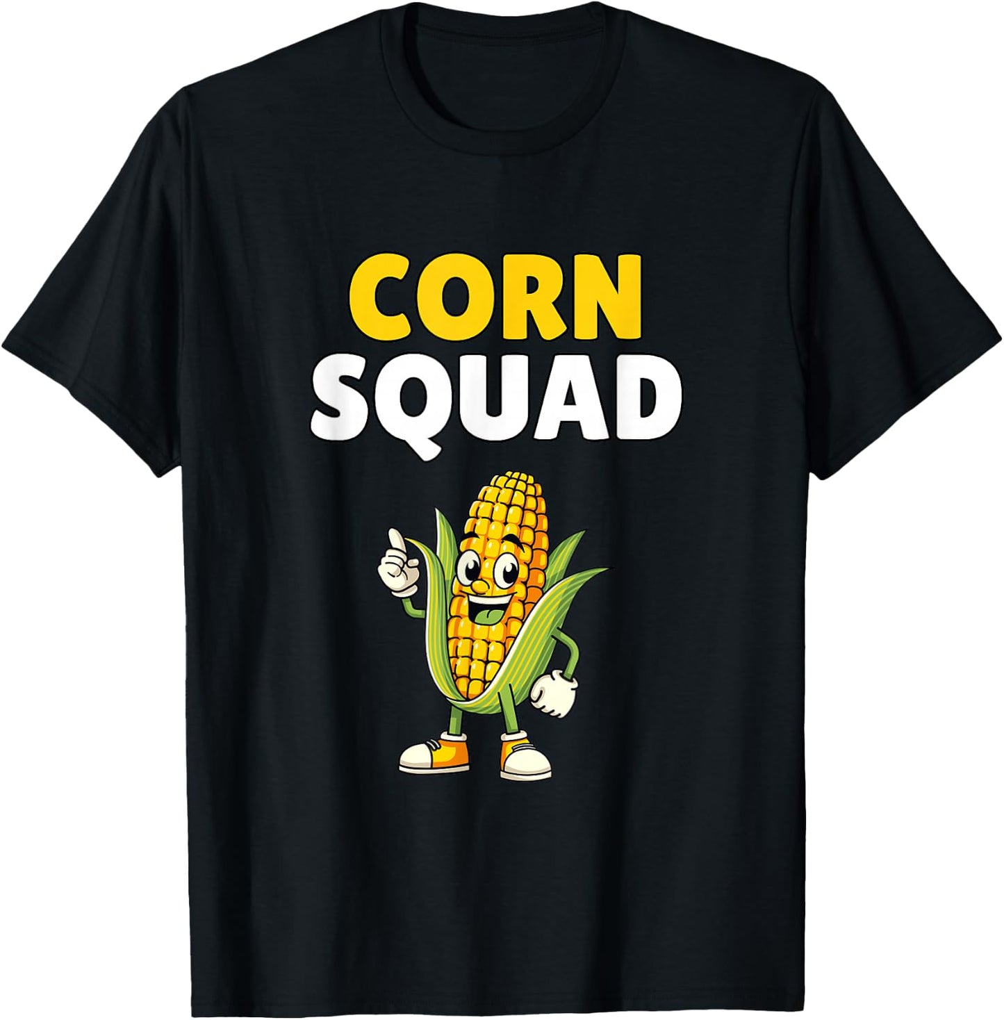 Corn Squad Shirt Funny Corn Lover Humor T-Shirt - T-Shirt | Black