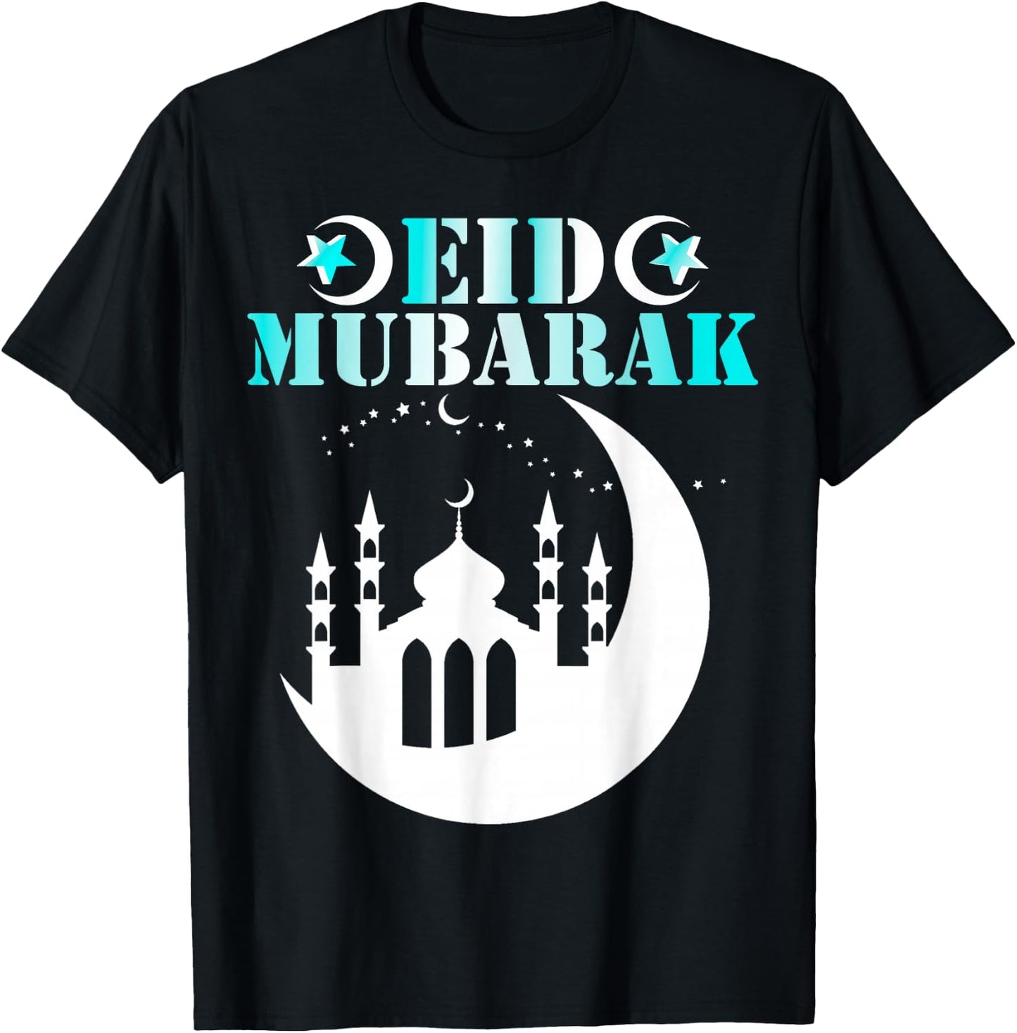 Happy Eid for Eid Al Fitr and Eid Al Adha - Eid Mubarak 2026 T-Shirt - T-Shirt | Black